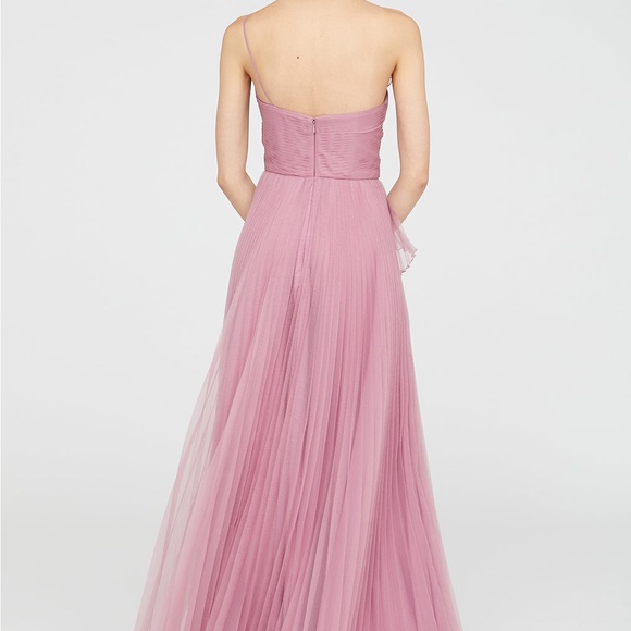 Theia Delphine pleated organza gown - Picture 3 of 8